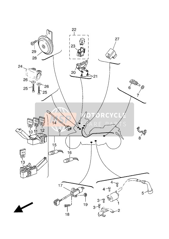 3WP819800000, Redresseur 2, Yamaha, 2